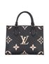Onthego PM Monogram Empreinte, £1,500, Handbags, Beige/Black, Leather, Back view